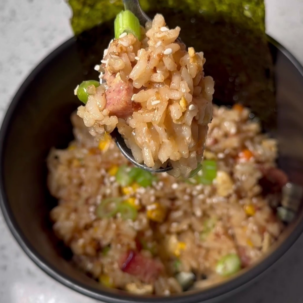 Spam Fried Rice with Josu Seaweed Salt